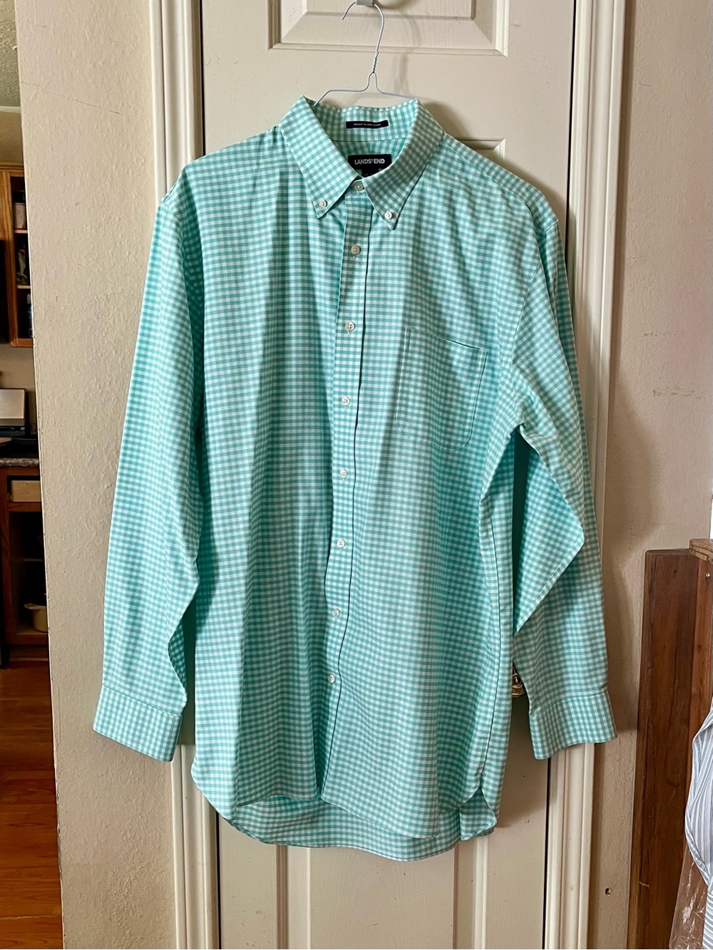 Lands' End Men's Traditional Fit Supima No Iron Oxford Shirt